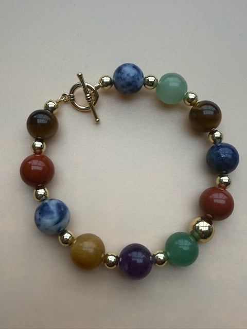 7 Chakras Gemstone Bracelet
