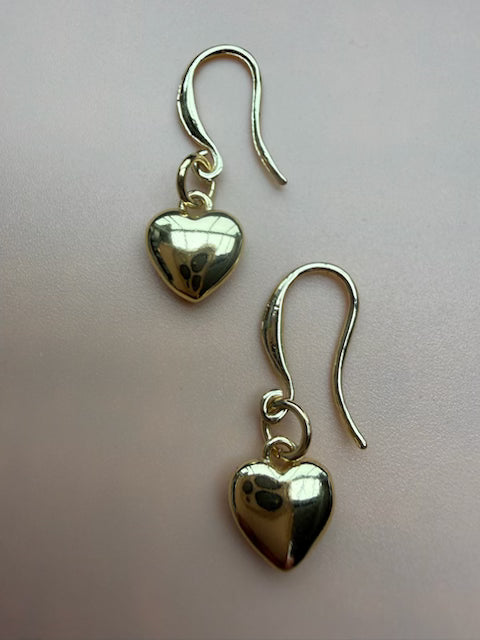 Heart Earrings - 18K Gold Filled