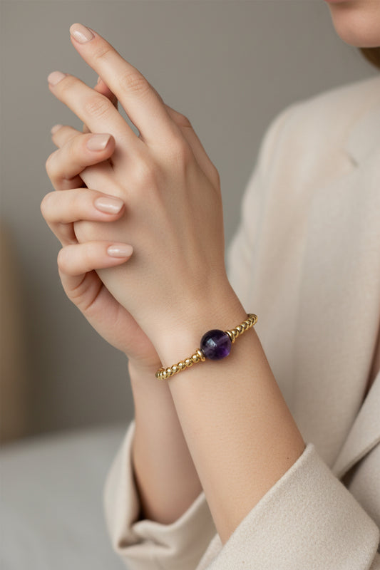 Amethyst Gemstone Bracelet