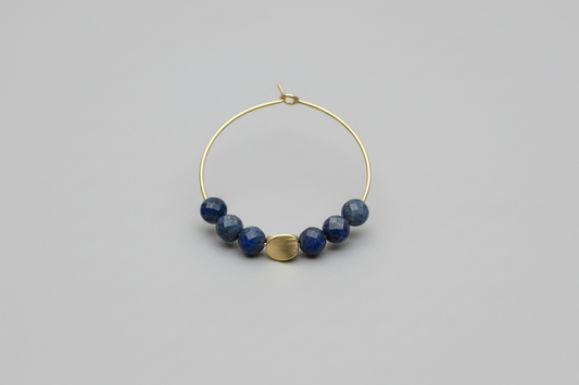 Lapiz Lazuli Hoops